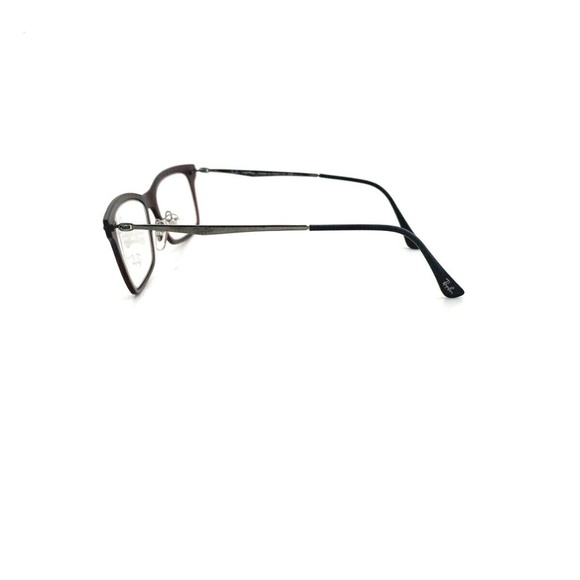 New Ray-Ban Frames Burgundy Gunmetal Unisex RB7039 5456 51 18 140 Eyeglasses - Picture 7 of 9